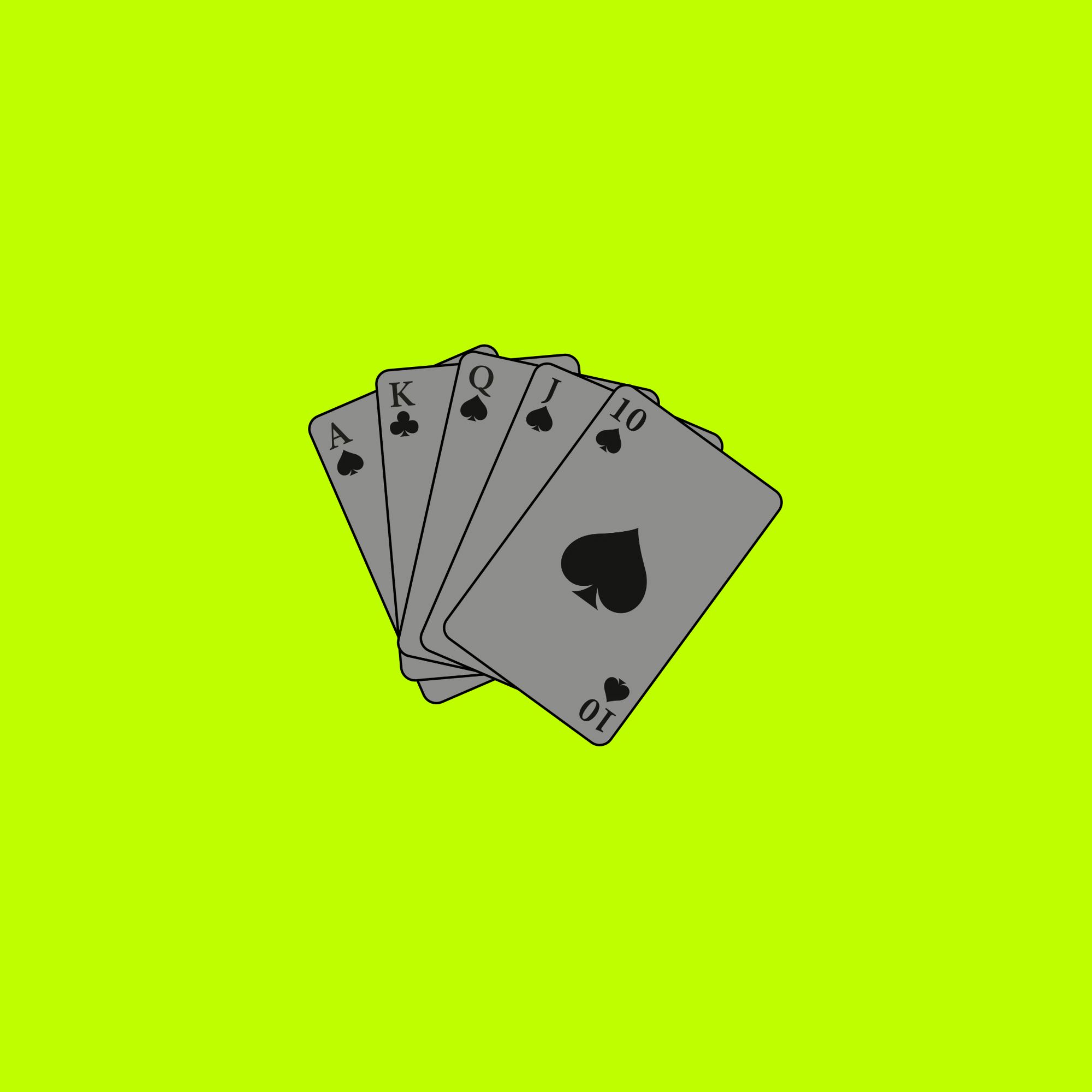 HYPERBARE Capture V logo — a fan of five spade cards